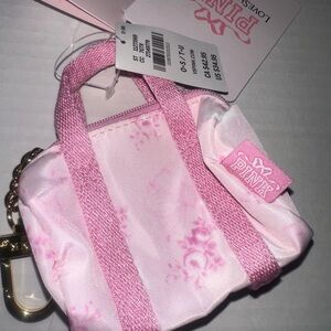 Love shack fancy x Pink Women's Mini Tote Bag keychain nwt super cute!